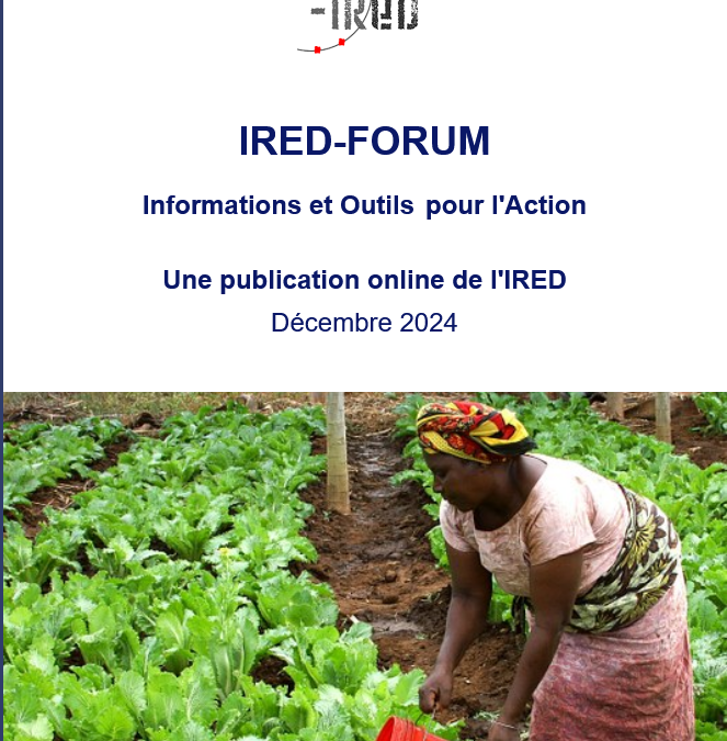 Newsletter IRED-FORUM n°19 – Décembre 2024