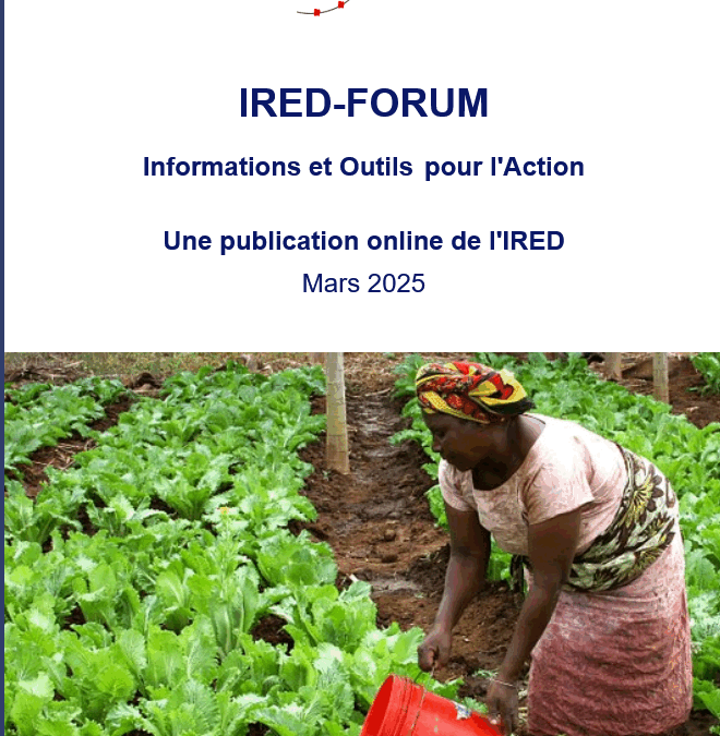 IRED FORUM N°20 – Mars 2025